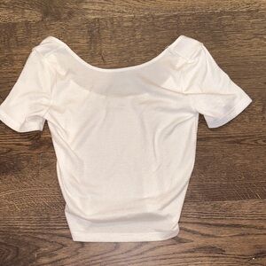 Aritzia White Crop Top